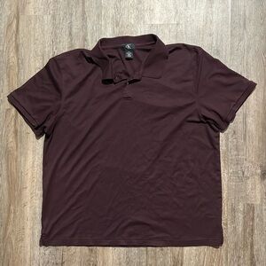 CALVIN KLEIN MAROON POLO (XXL)